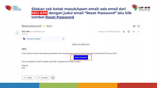 Teknis Reset dan Aktivasi Ulang akun Aksesku Interaksi aksesku.kpk.go.id